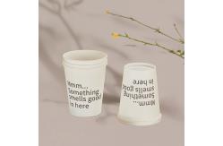 China Customized disposable paper cup eco-friendly biodegradable non plastic coated coffee cup supplier
