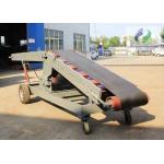 Single Wing Hydraulic Lifting Mobile Belt Conveyor , Truck Loading Belt Conveyor for sale