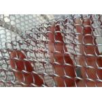 Aluminum Coil Metal Mesh Curtain Silver Color For Window Treatment for sale