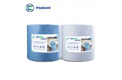 China 25cmx37cm 500pcs Cleanroom Paper 68g Polyester Nonwoven White Rag Paper Cleaning Fabric Cloth supplier
