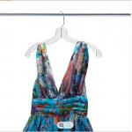 43cm Thick Plastic Hangers , Transparent Plastic Dress Hangers for sale