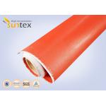 1mm Thick Both Side Silicone Rubber Coated Fabric Expansion Joint Material For Heat / Cold Insulation for sale