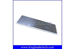 China Dust-proof 103 Keys Black Metal Kiosk Keyboard With Touchpad And Number Keypad supplier