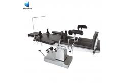China Longitudinal Movement 300mm Operating Room Table Manual Hydraulic Radiolucency X Ray Compatible supplier