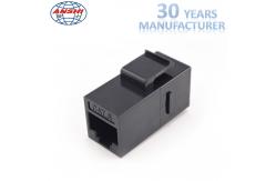 China Cat6 UTP RJ45 Keystone Jack , 8P8C Female Jack Inline Coupler Connector Adapter supplier
