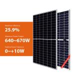 640w 645w Canadian Solar All Black 665w 670w Warehouse Half Cell Solar Panel for sale
