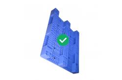 China FDA PE Warehouse Plastic Pallet 2000Kg Load 1300X1100 Open Top Deck supplier