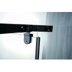 Diamond Shower Enclosure With Aluminium Black Frame And 6/8mm Tempered Glass