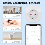 WIFI EU Plug Socket Tuya Smart Home Automation Electrical Wifi Controlled Socket