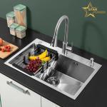 Household Kitchen Stainless Steel Hand-Made Sink  Large Trough Customized for sale