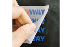 China 3D Embossed Heat Transfer Silicone Label Customizable 3D Raised Logo supplier