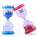 Colorful Plastic Sand Timer Clock 2 3 5 10 15 30 Min Kids Game Hourglass for sale