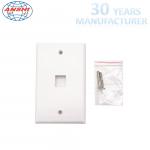 Wall Socket Network Cable Faceplate 120 Us Type With Single / Double Port for sale