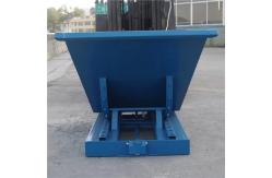China Metal Self Dumping Hopper Tipping Bins 2 Yard Standard 6000 Lb Capacity supplier