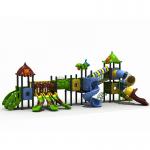 ODM Colorful Outdoor Playground Kids Play Area Plastic Playhouse Slide for sale
