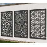 Indoor laser cut privacy screens room dividers Laser cut metal panels Decorative fence panels Laser cut steel screens for sale