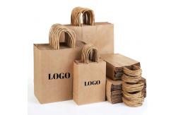 China Paper Shopping Bags Square Foldable Reusable And Custom Logo Shopping Bags supplier