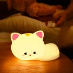 White Squishy Bunny Night Light Waterproof 16 Colors Cute Kids Santacam Nightlight for sale