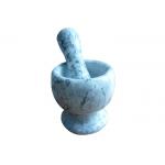 Kitchen Cookware Stone Mortar And Pestle Outside Polished Damp Proof for sale