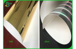 China 157g 250g Metalized Gold And Sliver Cardboard Paper Roll For Gift Package supplier