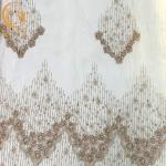 Special Occasions Handmade Beaded Sequined Embroidered Dress Lace Fabric for sale