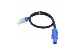 China Blue Power Wire Connectors Industrial Powercon Plug Wiring Harness supplier