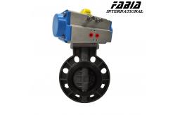 China Soft Seal Pneumatic Butterfly Valve Clamp PVC Valve Lightweight and Cost-Effective supplier