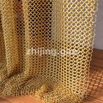 8mm Copper Plated Steel Chainmail Mesh for sale
