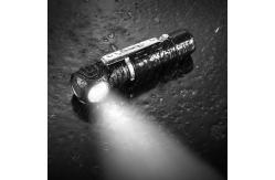 China Micro USB Charging LED Headlamp Flashlight With Anti - Slip Headband supplier