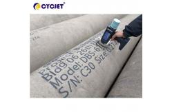 China Black Ink Hand Inkjet Printer 32 Dot Cement Batch Code Printing supplier
