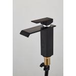 Black Stainless Steel Spray Paint 314SUS Under Counter Basin Tap for sale