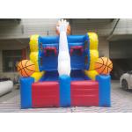Flexible Inflatable Sports Games , Double Inflatable Basketball Hoop for sale