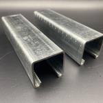 Factory Zinc Plated 41x41 3m 6m C Profile with Serrated Edge and Cutting Marks for sale