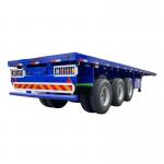 Flatbed 40 Foot Tri Axle Flat Deck Trailer Trailer-Container for sale