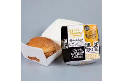 China Custom Hamburger Boxes Rigid Boxes made of Paper Cardboard for Take Out supplier