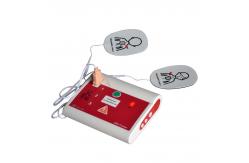 China Red Hand Held Automated Electronic Defibrillator With Defibrillation Button supplier