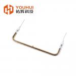 U-Shaped Flat Angle Single Tube Gold Coated Halogen Heating Lamp with High Filament Temperature for sale