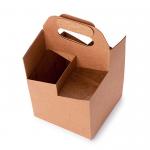 Heavy Duty Cardboard Beer Trays 4-6 Pack Custom Printed With Handles