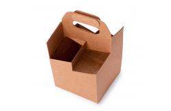 China Heavy Duty Cardboard Beer Trays 4-6 Pack Custom Printed With Handles supplier
