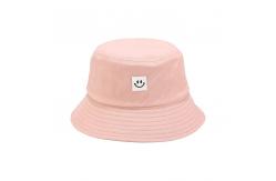 China 7cm Long Brim Pink Fisherman Bucket Hat With Plastic Hook Loop supplier