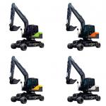 Yellow Wheel Crawler Excavator 9 Ton Hydraulic Compact Excavator for sale