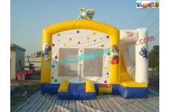 China 155KG Blue Inflatable Bouncy Castles Slide For Garden / Playground supplier