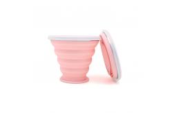 China 270ml Portable Ultra Thin Flexible Silicone Folding Cup supplier