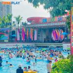 NO Inflatable Water Park Water Slide Oem/Odm Suitable For All Ages