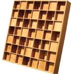 Qrd Wood Wall Ppaneling / Acoustic Diffuser Panels Square Edge Treatment for sale