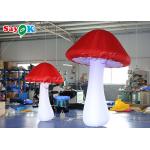 Red 2m Oxford  Inflatable Mushroom Model For Advertising