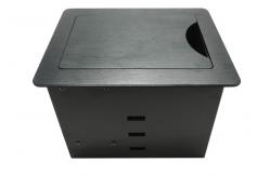 China Tabletop Multimedia Conference Table Connection Box Alloy Finishing Panel supplier