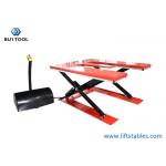 1 Tonne Low Profile Electric Lift Tables Cart Portable Pallet Scissor Lift Table E Shape 1450x1200mm for sale