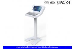 China Customized Simple Information Kiosk Touch Screen With Rugged Metal Keyboard supplier