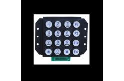 China Zinc Alloy Backlit Numeric Keypad Aging Resistant With Abs Frame supplier
